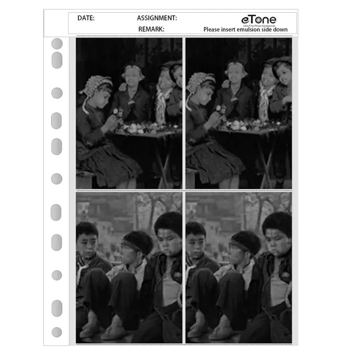 100-Pack 4x5 Archival Negative Page Protectors (4 Pockets/Sheet)