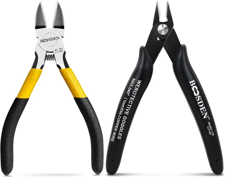 5-Inch Mini Flush & Diagonal Wire Cutter Pliers Set