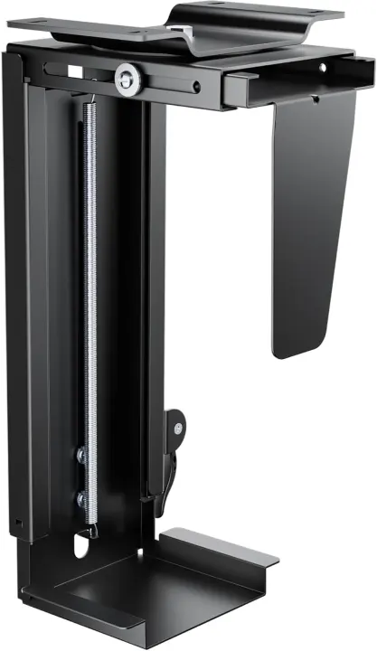 Adjustable Under-Desk PC Tower Mount — 3.5–8in Holder