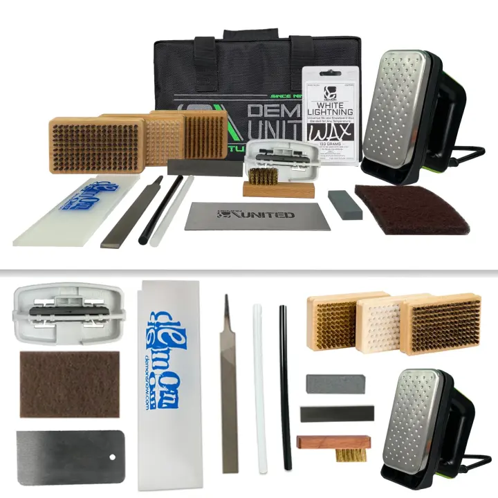 Complete Ski & Snowboard Tune Kit — Iron, Wax, Brushes, Carry Case