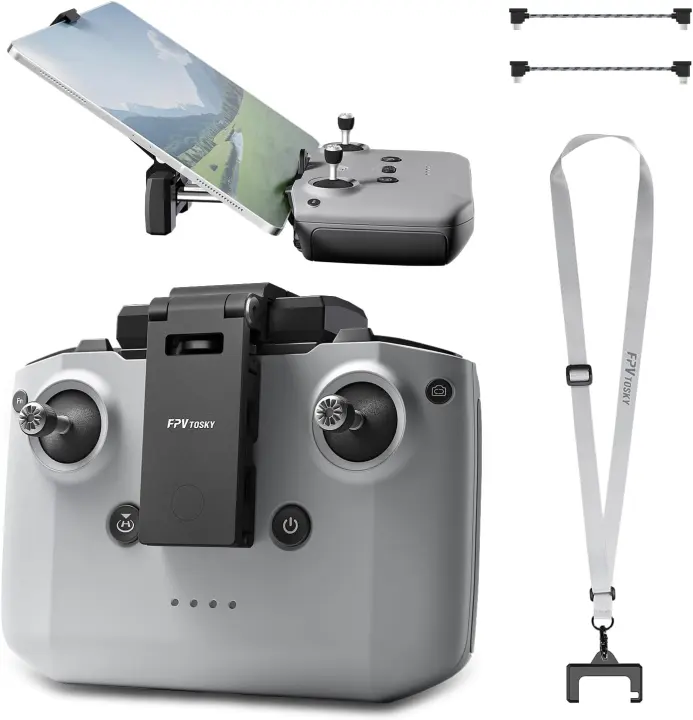 Foldable Tablet Holder for DJI RC-N Series Controllers — Metal Mount for 7–12" Tablets