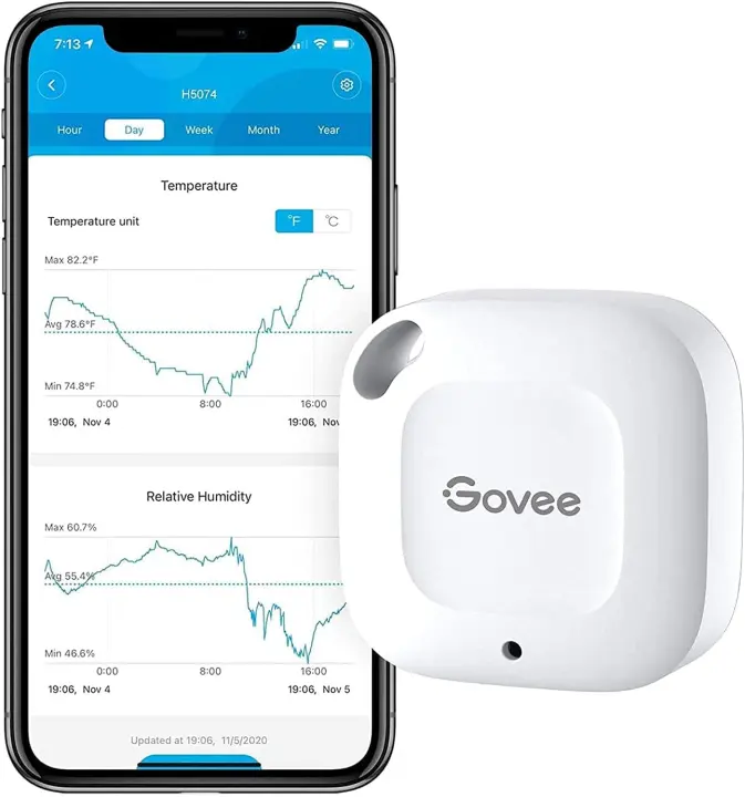 H5074 Smart Bluetooth Thermometer & Hygrometer — Mini Humidity Sensor