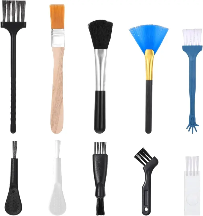 Keyboard Brush Set — 10 Mini Anti-Static & Soft Cleaning Brushes
