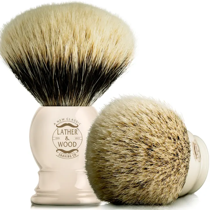 Pure Badger Shaving Brush — Handmade Luxury Men's Brush