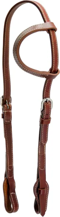 Quick-Change Western Browband Headstall — Oiled Harness Leather