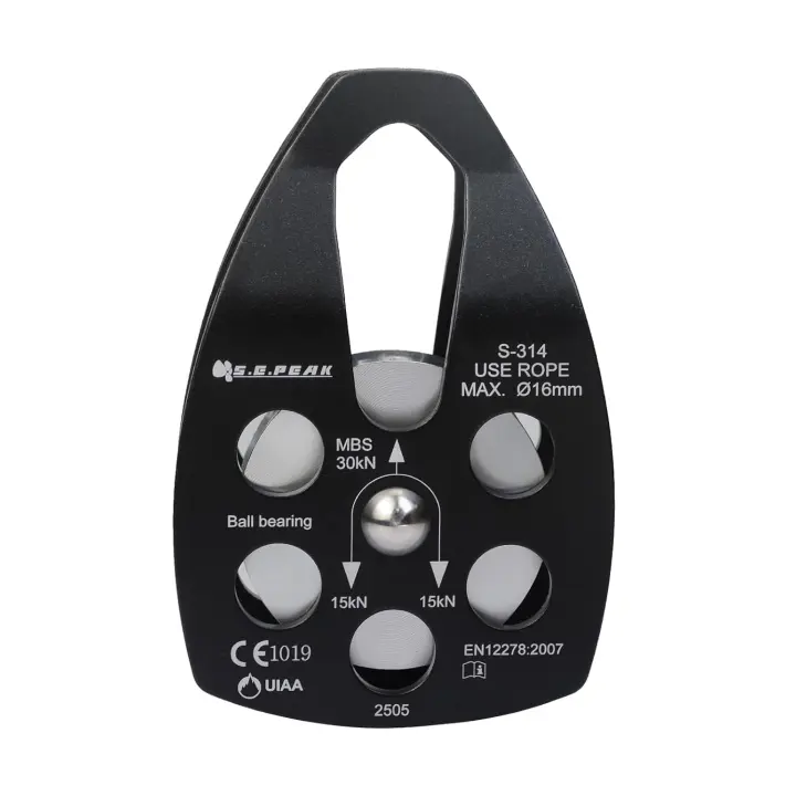 SEPEAK 30kN Large Rescue Pulley with Swing Plate — Climbing & Zipline