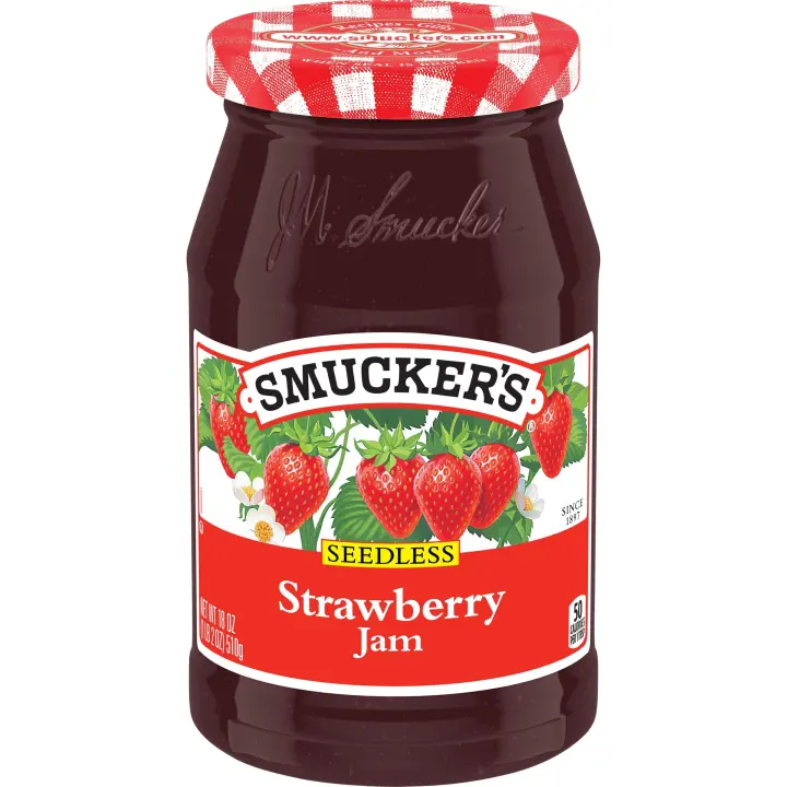 Smucker's Seedless Strawberry Jam — 18 oz Spreadable Fruit Preserve