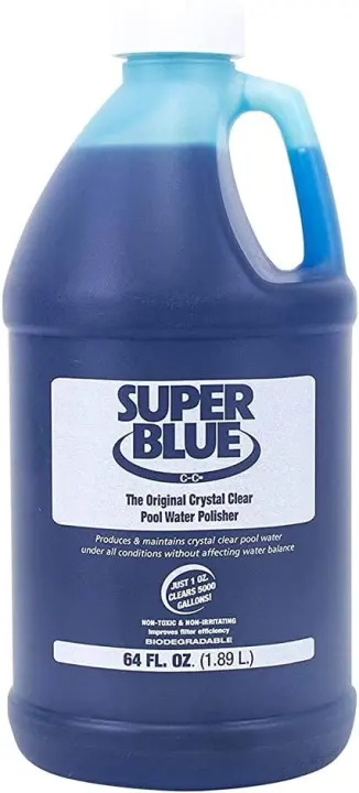 Super Blue Pool Clarifier — 64 oz Concentrated Water Treatment