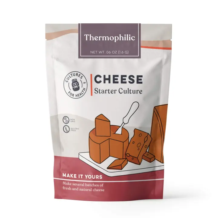 Thermophilic Cheese Starter Culture Kit — 4 Packets + 2 Rennet Tablets
