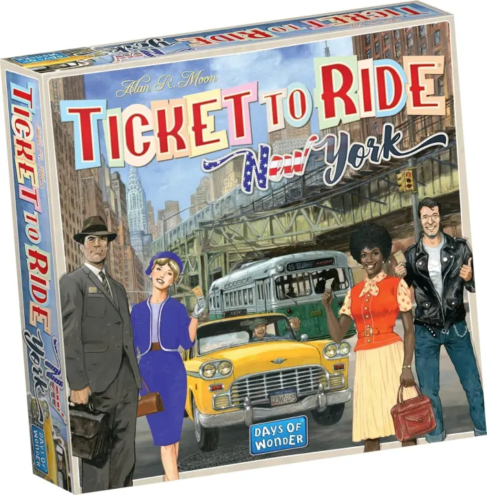 Ticket to Ride: New York — Fast Family Train-Route Board Game (2-4)