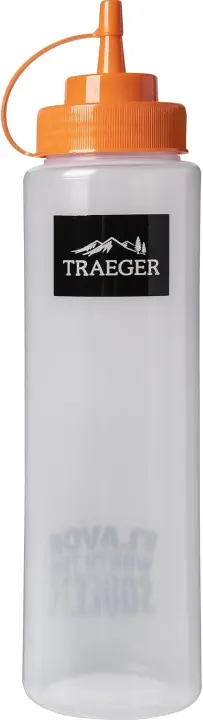 Traeger Flat Top Grill Squeeze Bottle — Clear BPA-Free Condiment Bottle