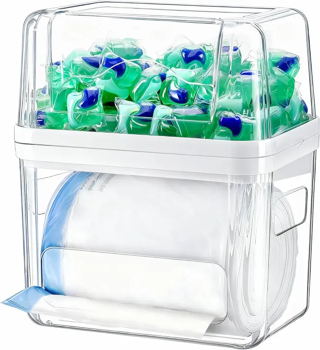 Under-Sink 3-in-1 Trash Bag, Pod & Tab Dispenser Organizer
