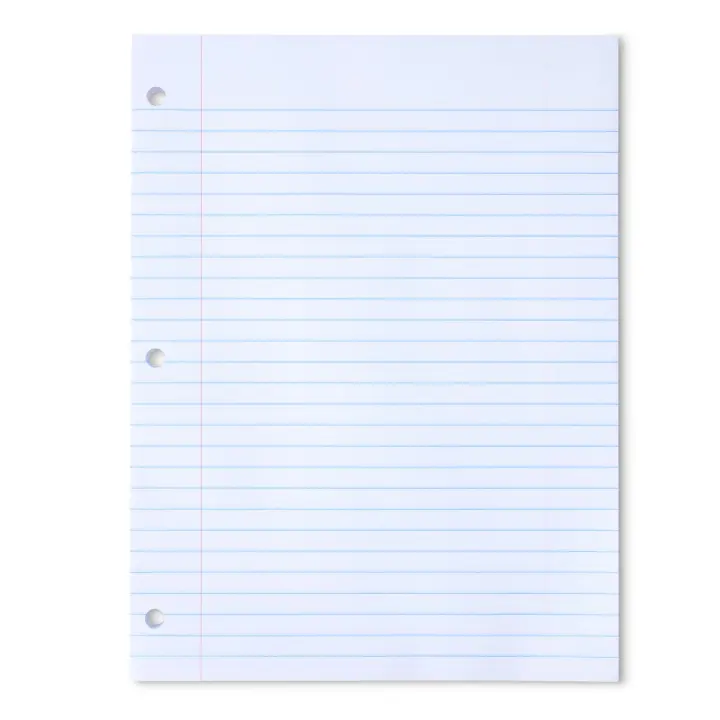 Wide-Ruled Loose-Leaf Binder Paper — 10.5 x 8 in, 150 Sheets