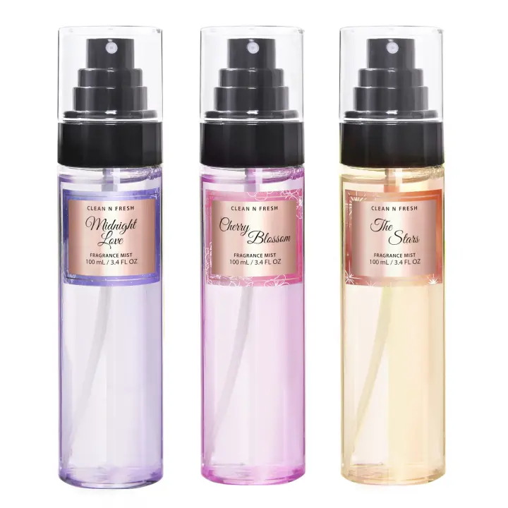 Women's Fragrance Body Mist Trio — 3 x 3.4 fl oz Spray Set