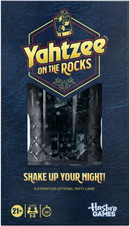 Yahtzee On the Rocks — Adult Dice Party Game (21+, 2–6 Players)